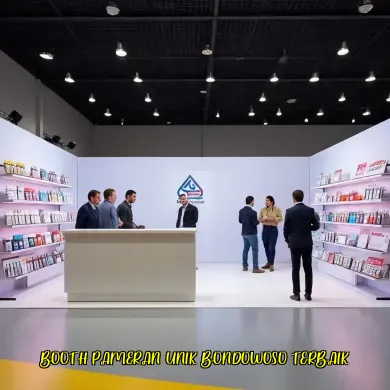 booth pameran unik bondowoso terbaik